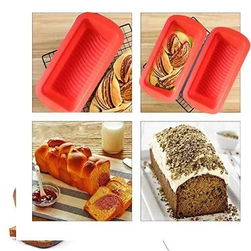 0772 Silicone Square Baking Loaf Mould Tray