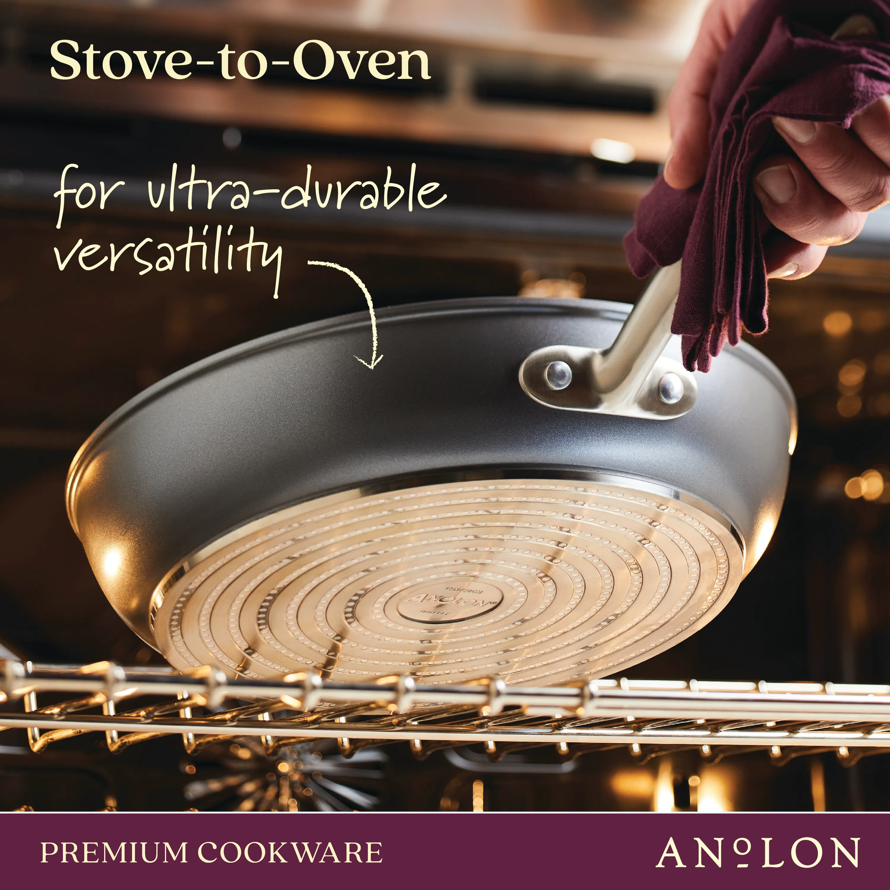 12-Inch Deep Frying Pan with Lid and Helper Handle