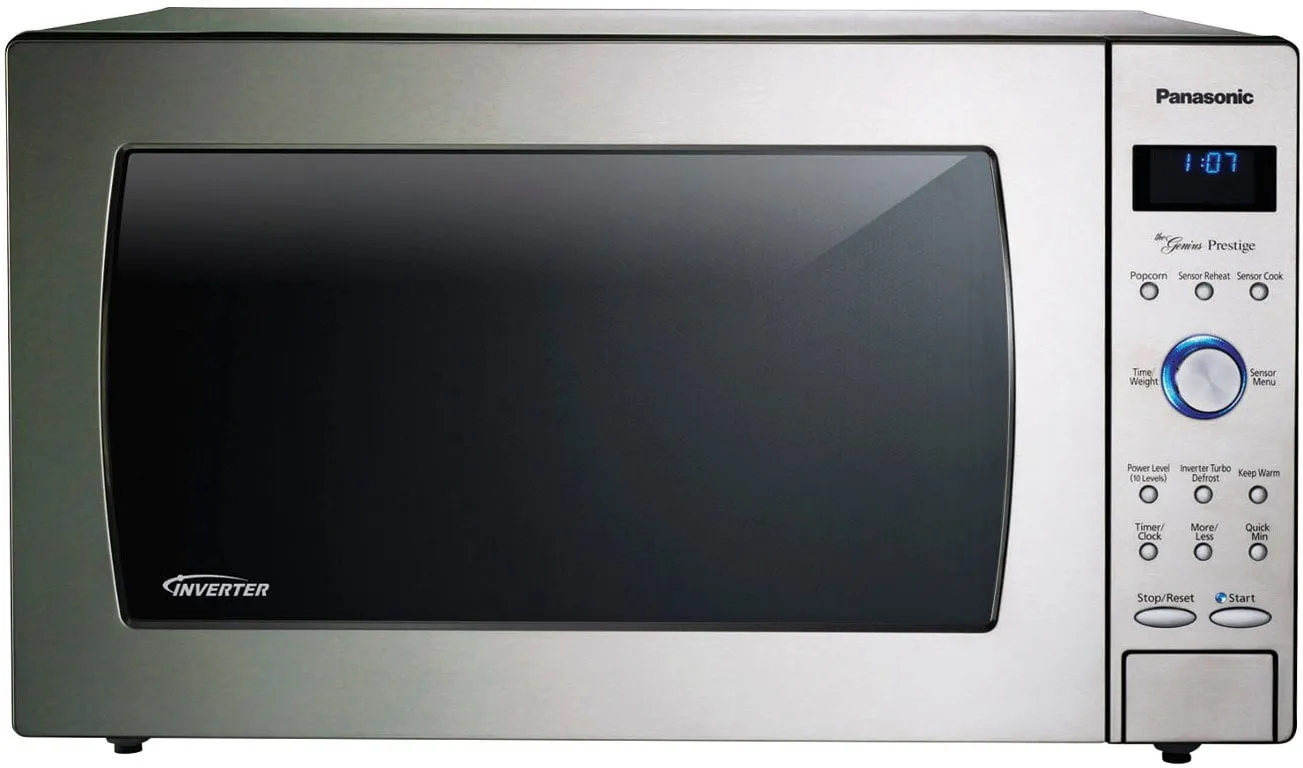 2.2 Cu. Ft. 1250 Watt SD987SA Full-Size Microwave with Inverter - Stainless Steel NN-SD987SA