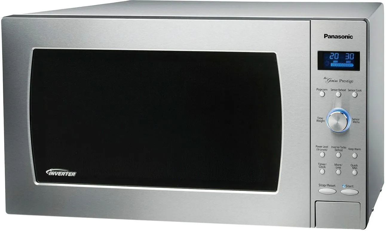 2.2 Cu. Ft. 1250 Watt SD987SA Full-Size Microwave with Inverter - Stainless Steel NN-SD987SA