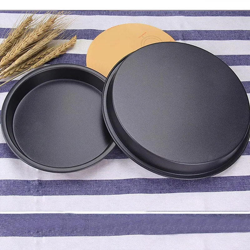 3pcs Non-Stick Carbon Steel Pizza Pan Oven Baking Trays Mold