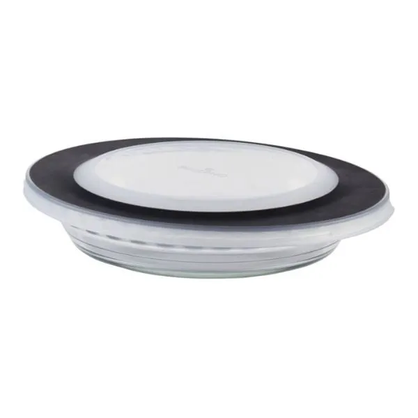 9" Glass Pie Plate With Lid