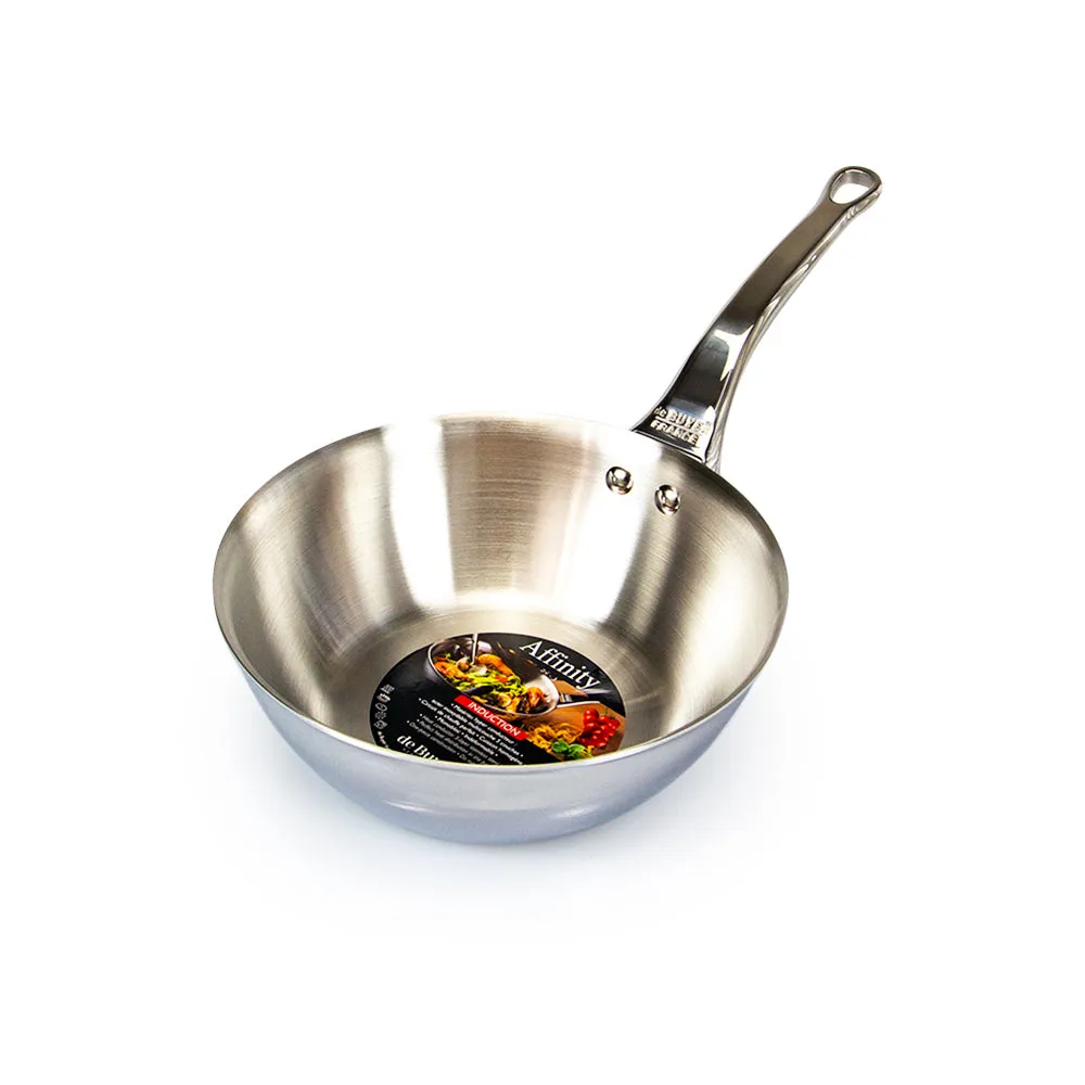 Affinity Stainless Steel Conical Saute Pan