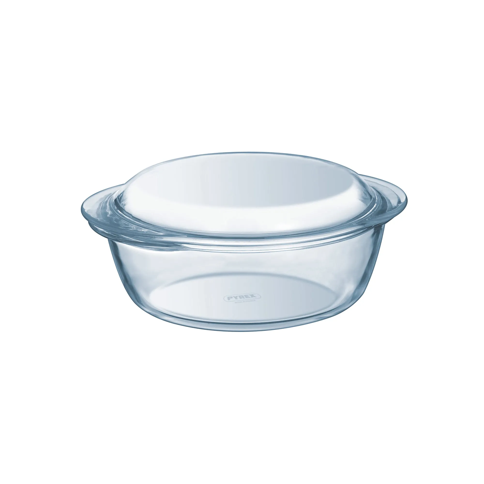 Aqua 2,1Lt Round Casserole Clear