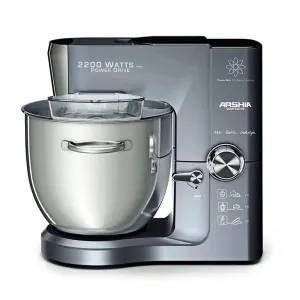 Arshia Stand Mixer 2200Watt/ 10 Liter Capacity/ Copper Motor / 8 Speeds /Heavy Duty / Metal Bod