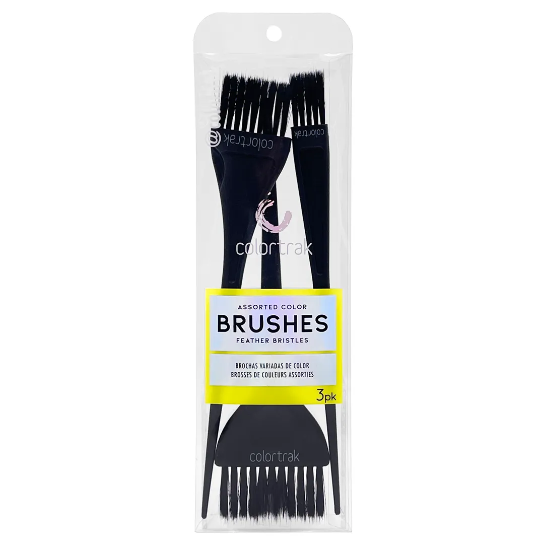 Assorted Feather Bristles Color Brushes