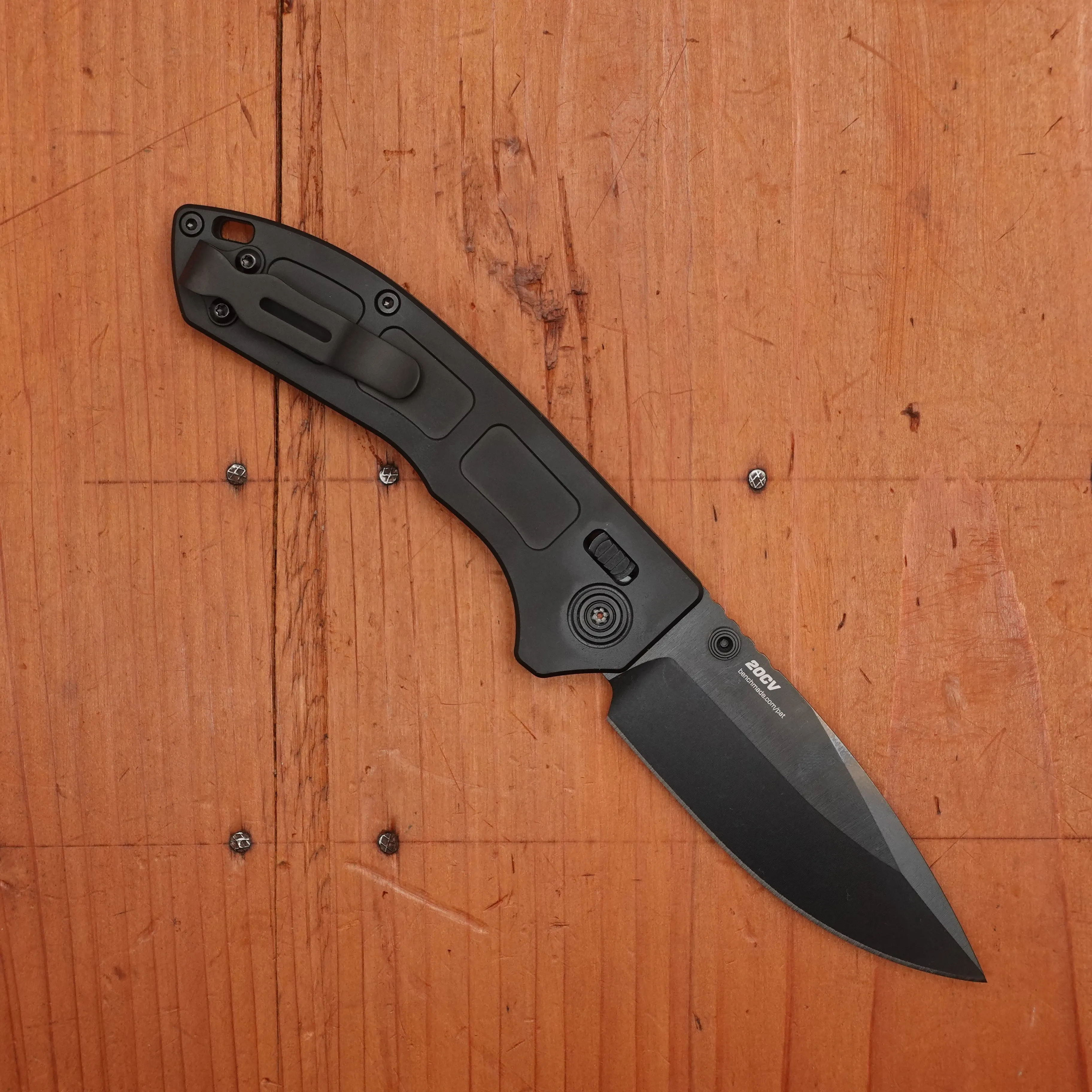 Benchmade 743BK-01 Mini Narrows Drop Point CPM-20CV AXIS Lock Black Titanium Handle