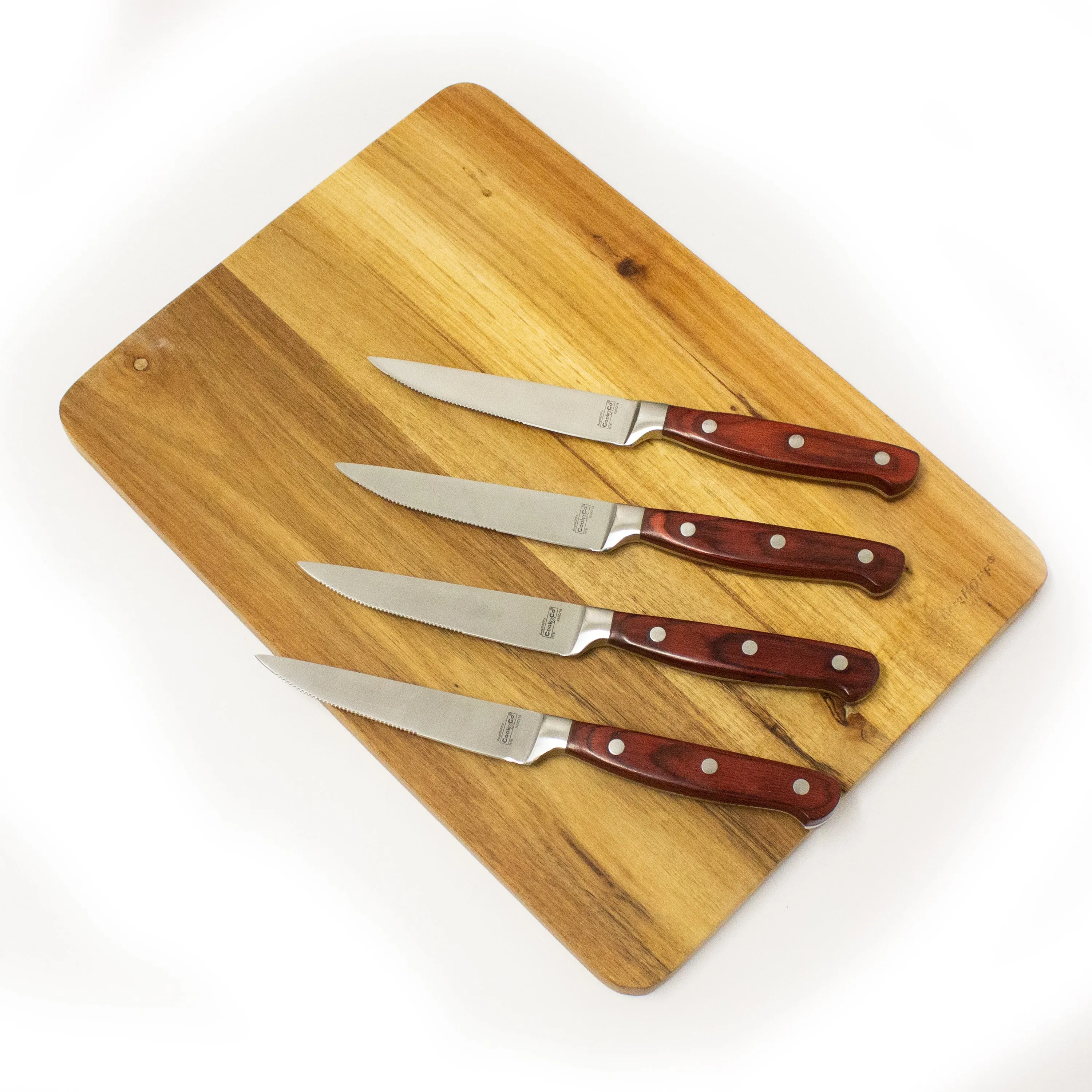 BergHOFF Pakka Wood 7pc Stainless Steel Steak & Carving Knife Set