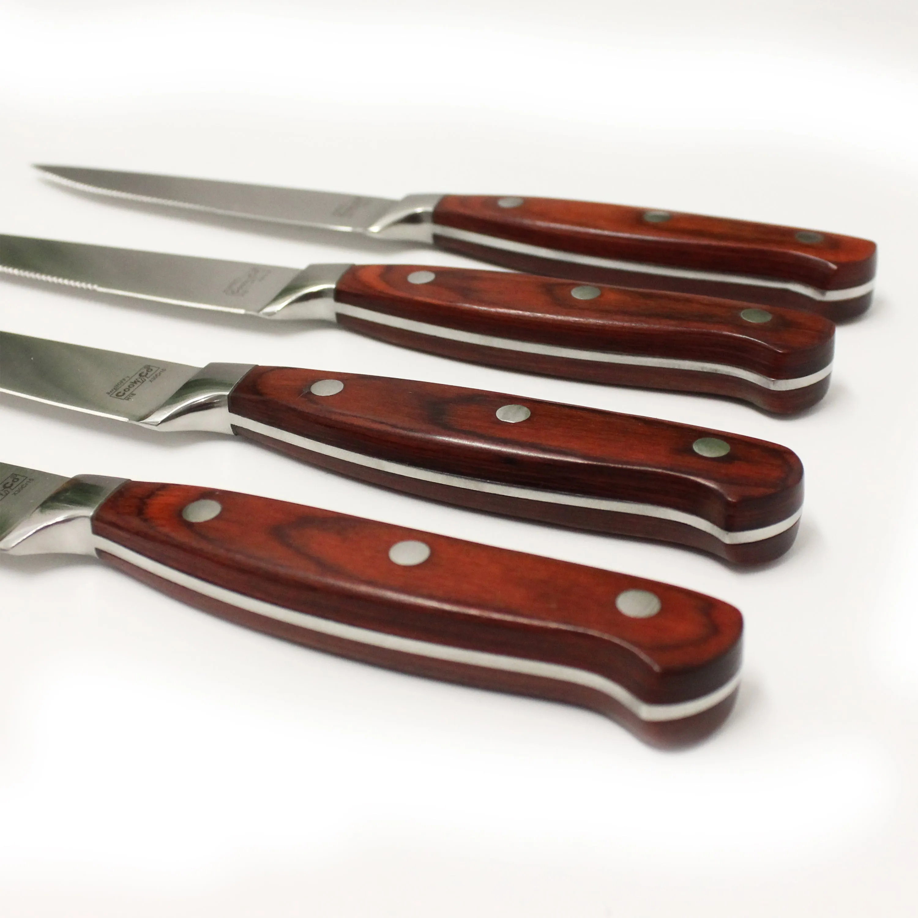 BergHOFF Pakka Wood 7pc Stainless Steel Steak & Carving Knife Set