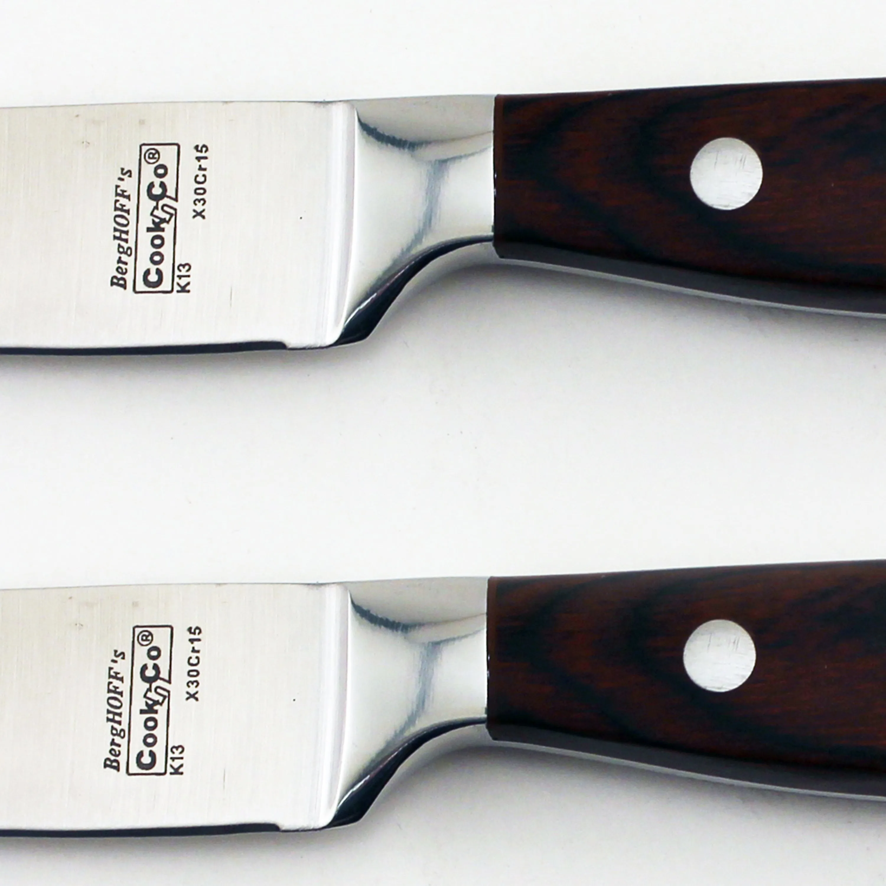 BergHOFF Pakka Wood 7pc Stainless Steel Steak & Carving Knife Set