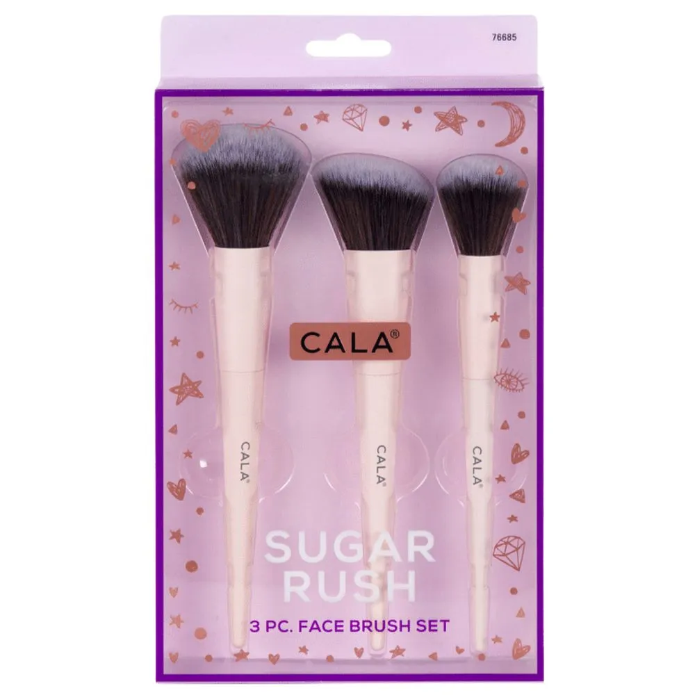 Cala Sugar Rush Face Brush Set (3Pcs)