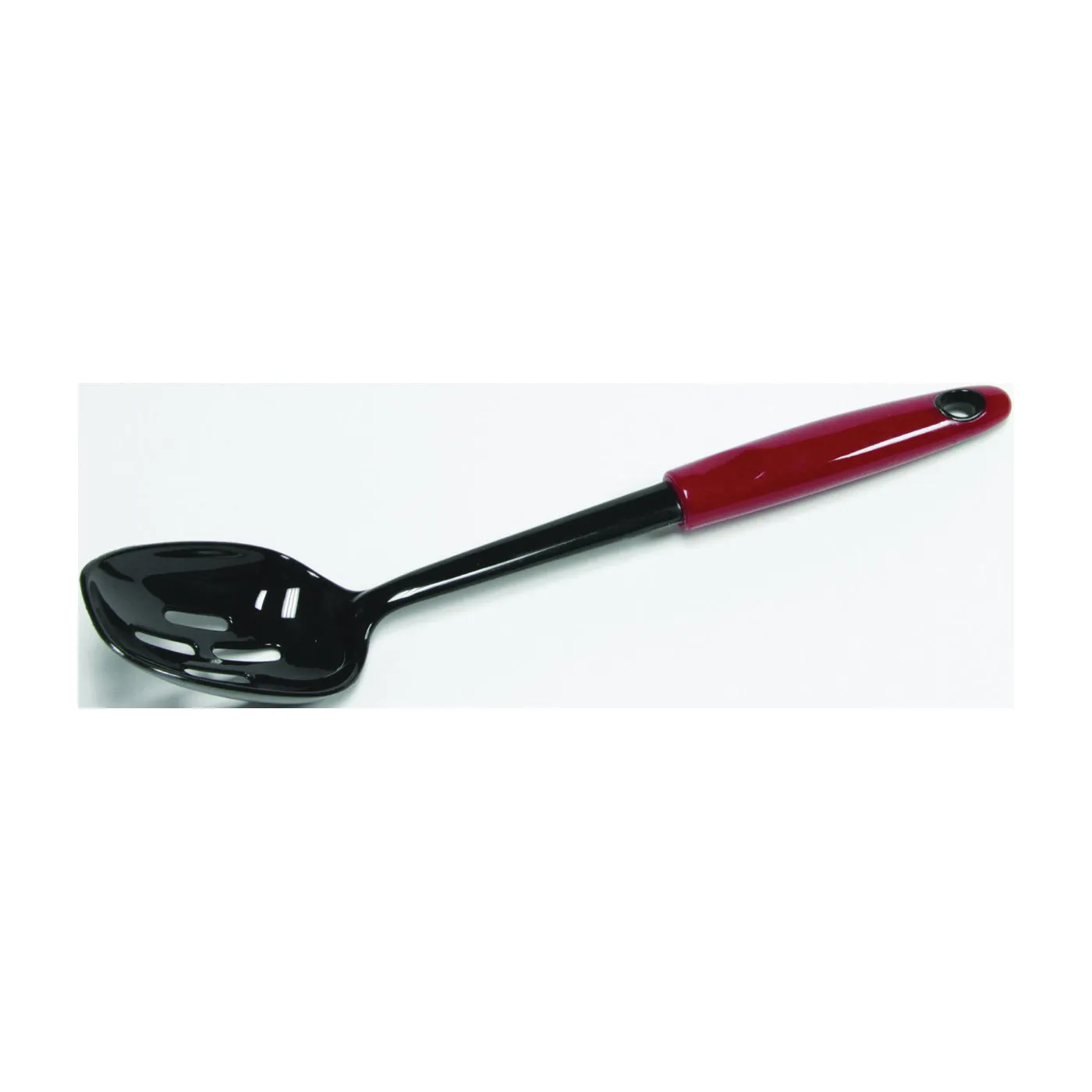 CHEF CRAFT 12131 Slotted Spoon, 12 in OAL, Nylon, Red