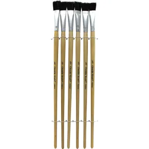 Creativity Street 0.5" Easel Brushes, Long Handle, 6 Brushes (PAC5936)