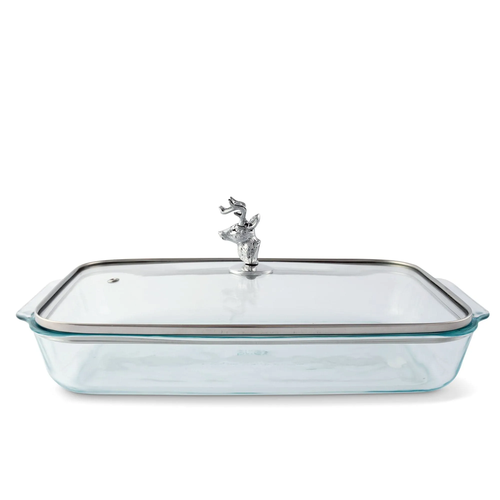 Deer Head Lid with Pyrex 3 quart Baking Dish