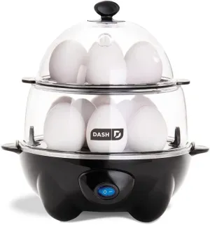 Deluxe Rapid Egg Cooker for Hard Boiled, Poached, Scrambled Eggs, Omelets,