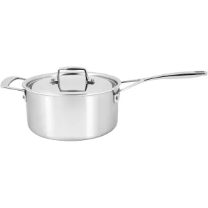 Demeyere Essential 5-ply 4-qt Stainless Steel Saucepan with Lid