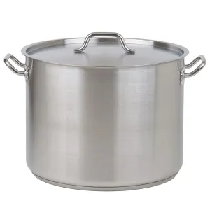 Empire Stainless Steel Stock Pot with Lid 71 Litre - B05638