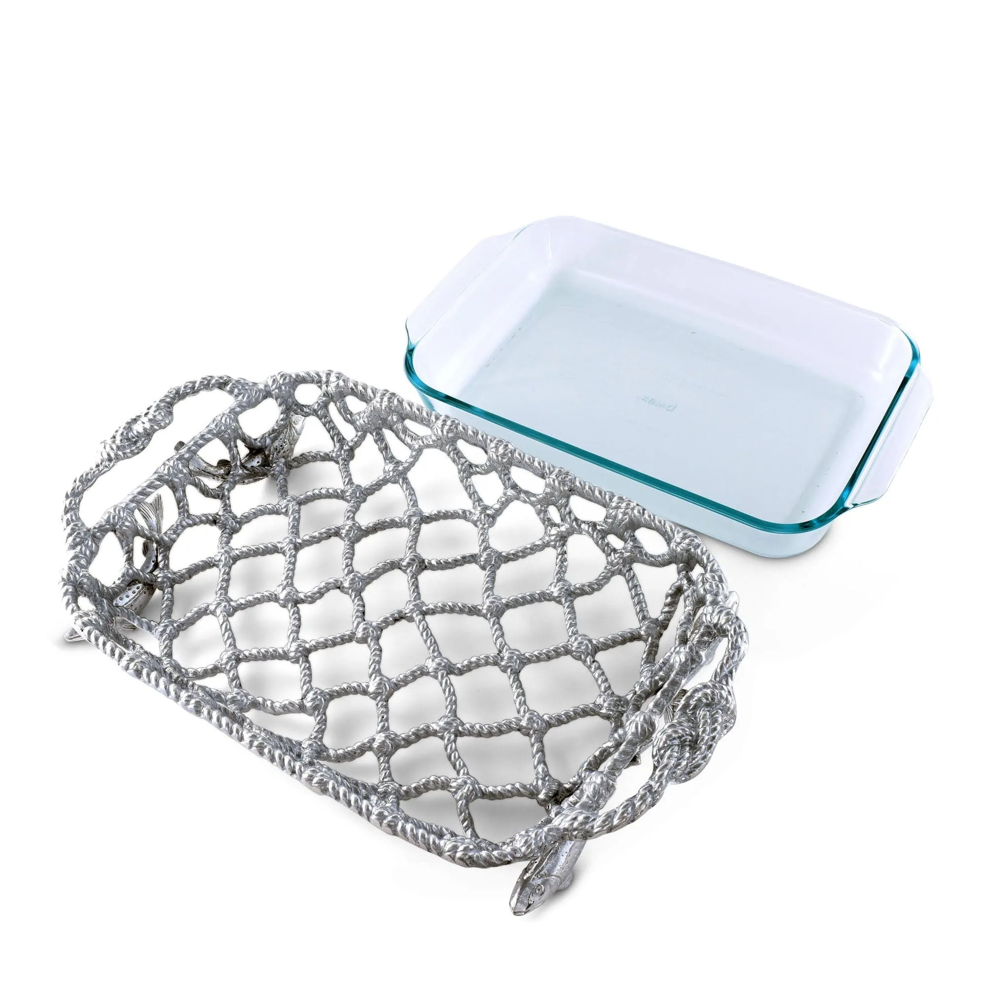 Fish Net Casserole / Pyrex Holder