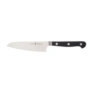 Henckels 1011653 5 1/2" Serrated Prep Knife with Black Plastic Handle