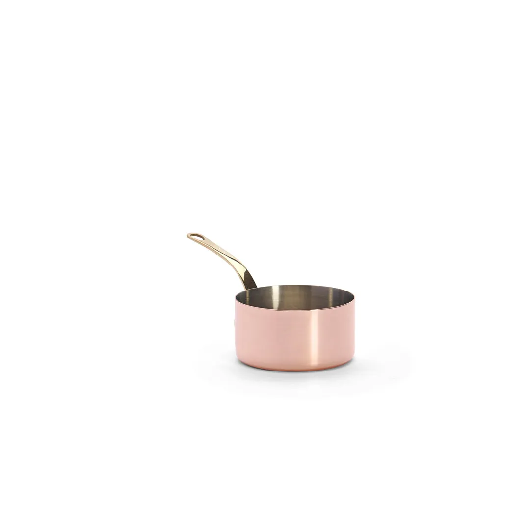 INOCUIVRE SERVICE Copper Saucepan with Brass Handles - Mini