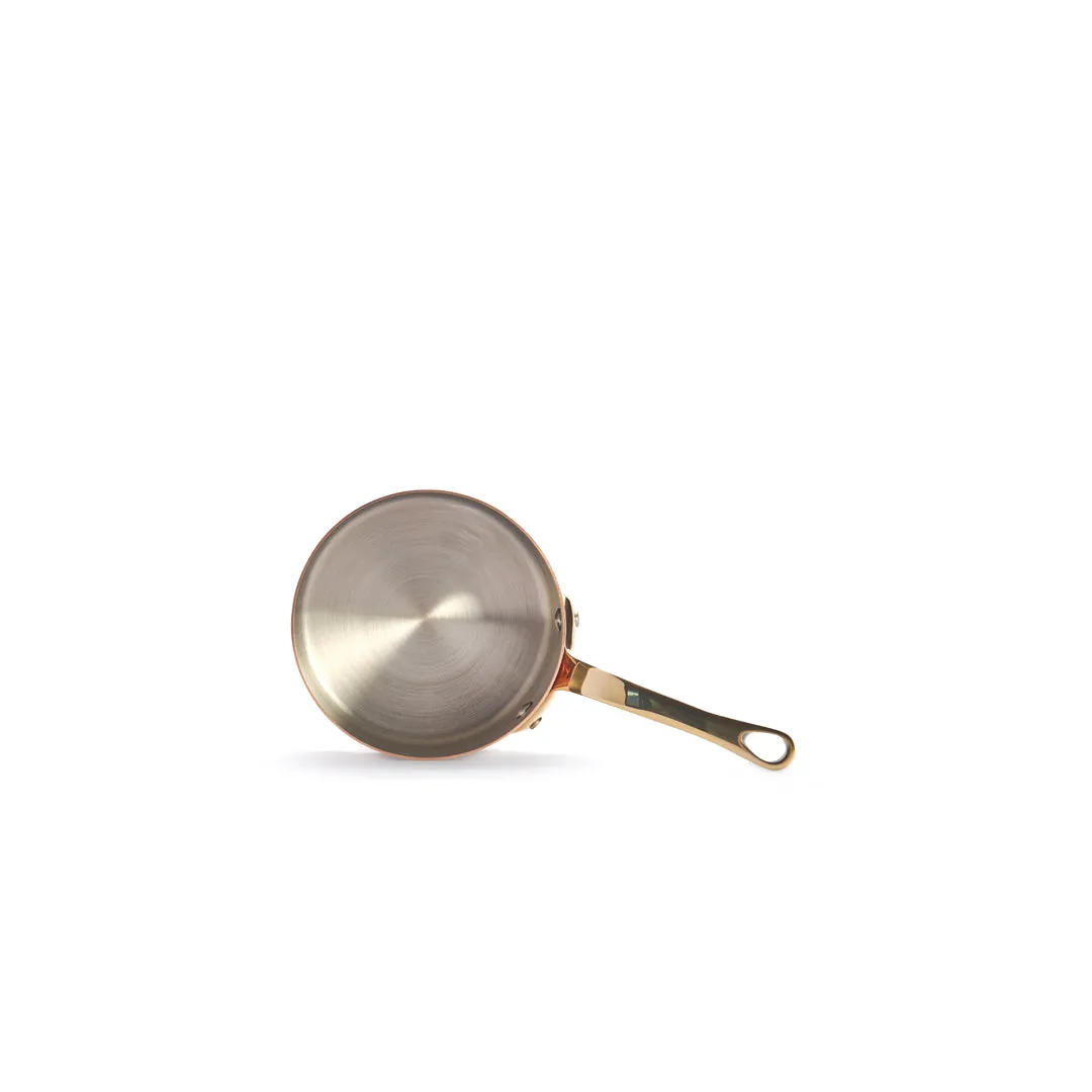 INOCUIVRE SERVICE Copper Saucepan with Brass Handles - Mini