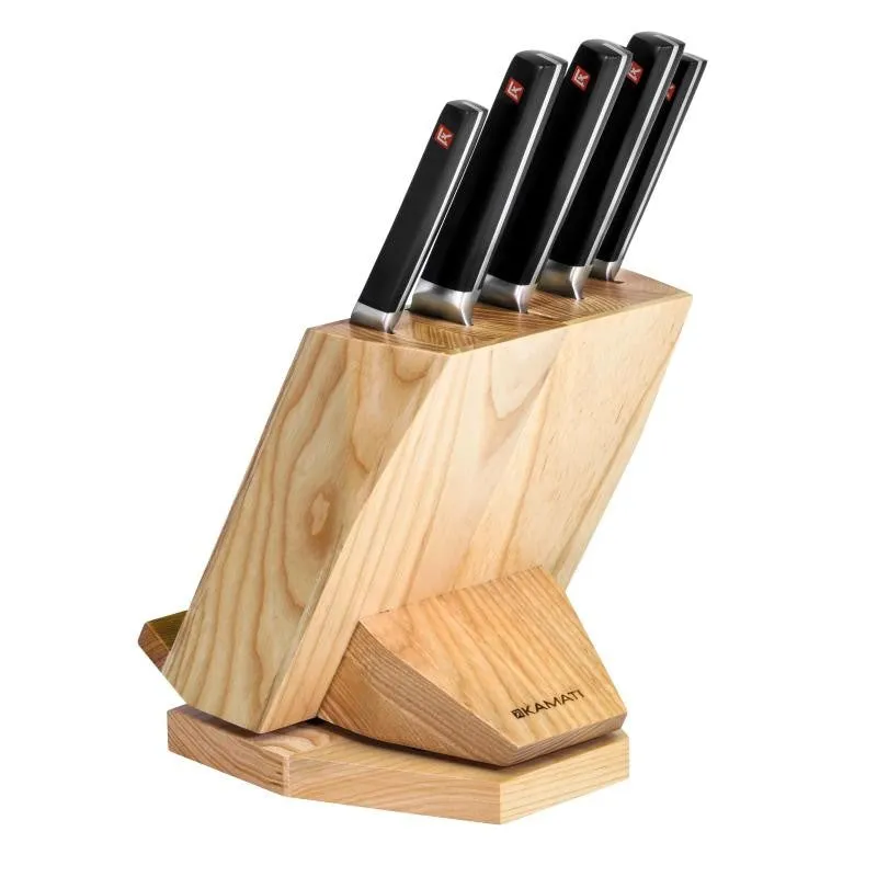 Kamati 6pc Revolving Knife Block Set