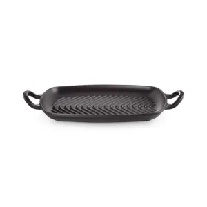 Le Creuset Signature Rectangle Grill Satin Black 30x26cm