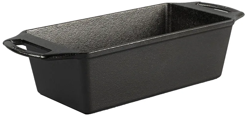 Lodge BW8LP Loaf Pan, 12 in L, 4.69 in W, 2.88 in H, Cast Iron :EA: QUANTITY: 1