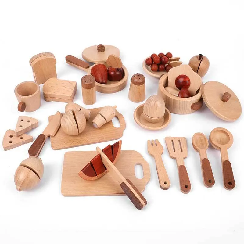 Log Pretend Play Kitchen