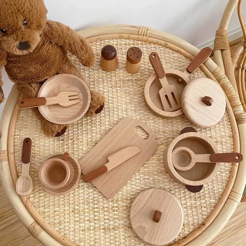 Log Pretend Play Kitchen