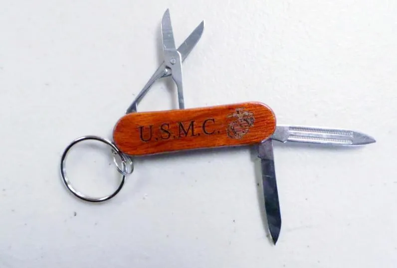 Marine Corps Pocket Knife Keychain