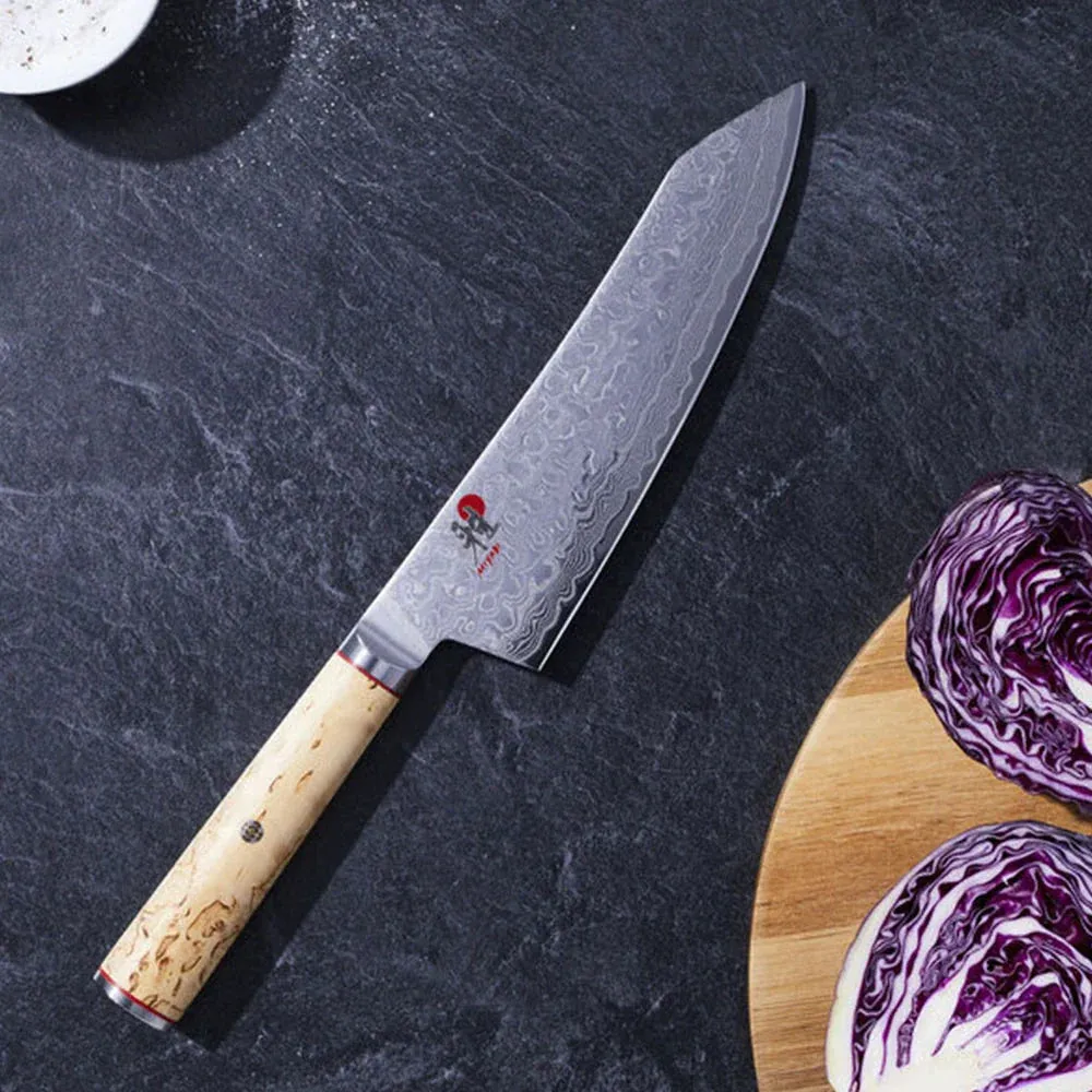 Miyabi 1019494 7" Rocking Santoku Knife with Birchwood Handle