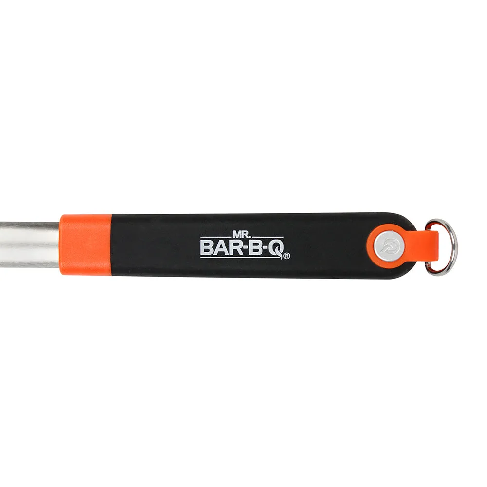 Mr Bar-B-Q Deluxe Basting Brush Silicone & Stainless Steel W/ Comfort Grip 17 In