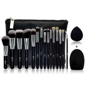 Professional Black Makeup Brush Set for Flawless Looks