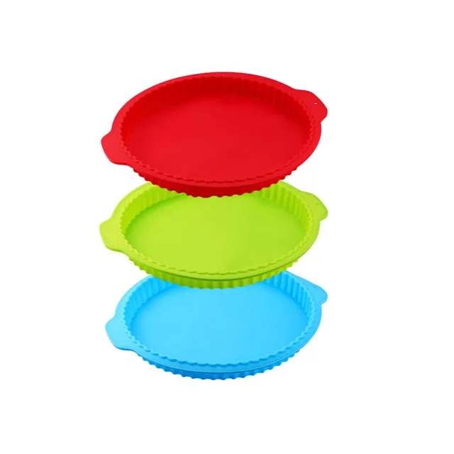 Round Wave Edge Silicone Baking Pan