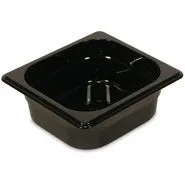 RUBBERMAID 1/6 SIZE, HOT FOOD PAN, BLACK