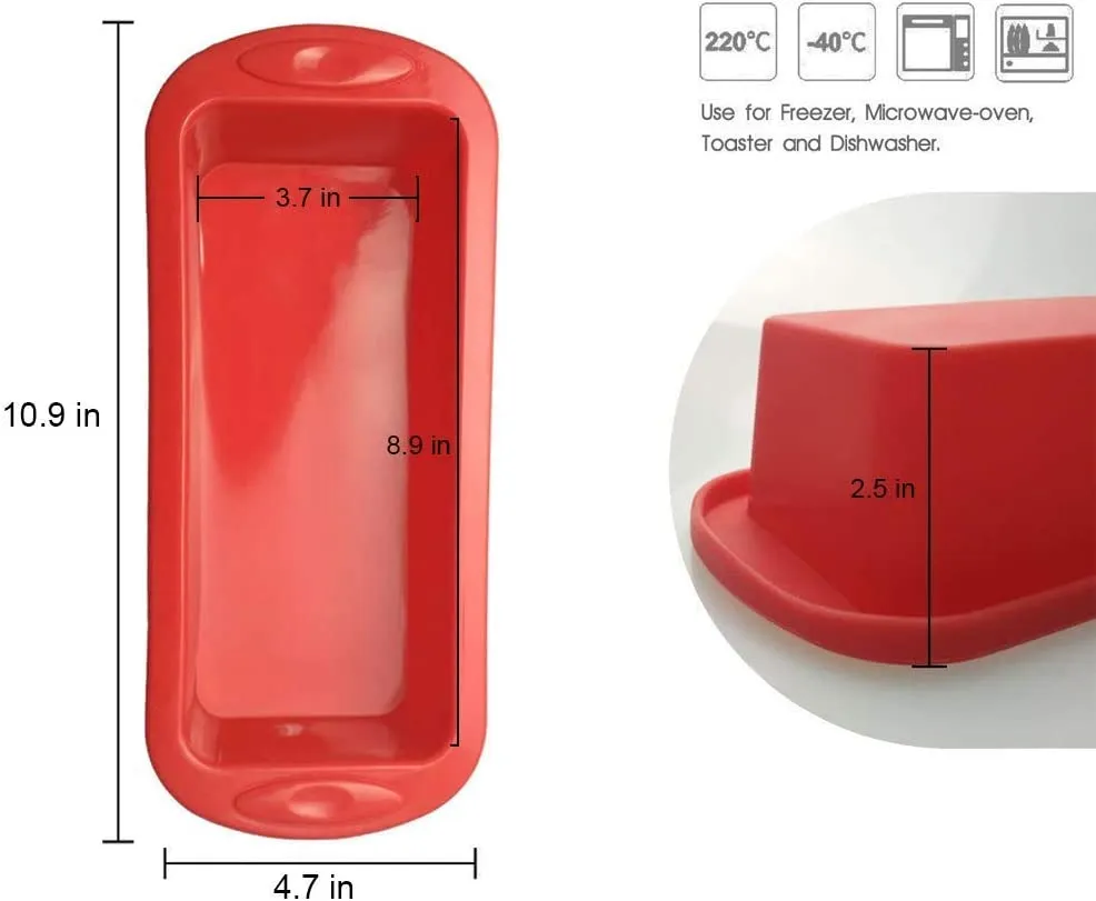 Silicone Bread and Loaf Pans - Set of 2