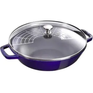 Staub - 30cm Dark Blue Wok w/Glass Lid (12")