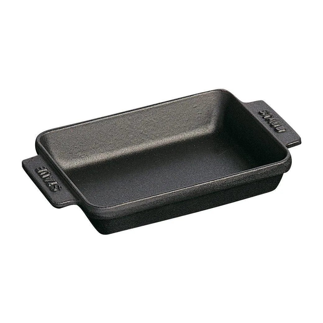 Staub Cast Iron 5.75″ x 4.5″ Mini Rectangular Baker - Matte Black