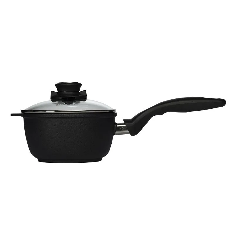 Swiss Diamond XD 1.4 qt Nonstick Saucepan with Glass Lid