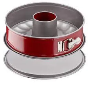 Tefal, Delibake Savarin Springform Cake Tin 27 cm Steel Carbon, Red