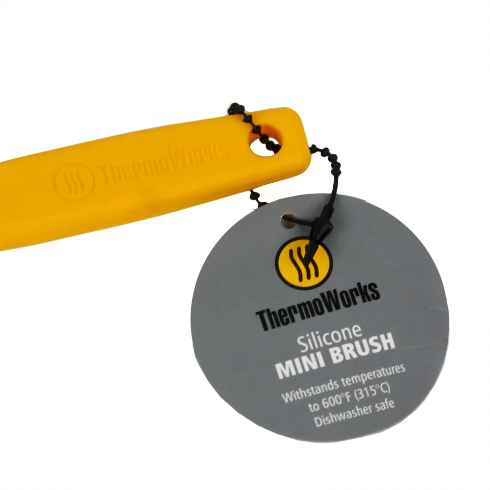 ThermoWorks High-Temp Silicone Basting Brush Dishwasher Safe BPA-Free Yellow