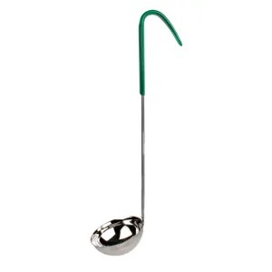 Thunder Group SLOL205 3-1/4" x 1-1/2" Stainless Steel Serving Ladle Green