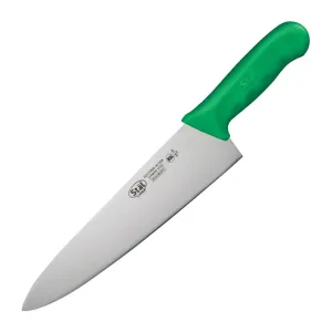 Winco KWP-100G 10" Cook's Knife, Green PP Handle