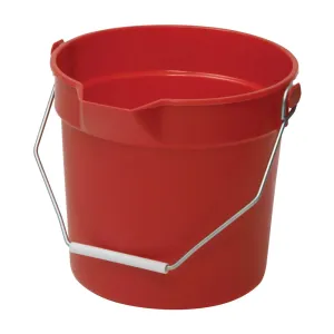 Winco UPP-14R 14 Qt Red Utility Pail with Pour Spout